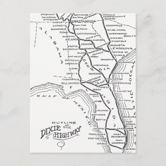 Carte Postale Route D1 (Devant)