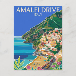 Carte Postale Route d'Amalfi Italie