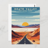 Carte Postale Route dans le parc national de Death Valley Souven (Devant / Derrière)