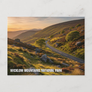 Carte Postale Route dans Wicklow Mountains National Park Irlande