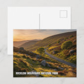 Carte Postale Route dans Wicklow Mountains National Park Irlande (Devant / Derrière)