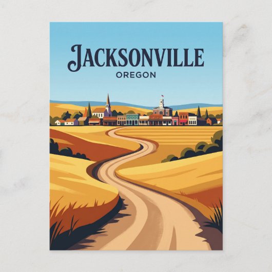 Carte Postale Route d'Applegate Valley USA (Devant)