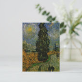 Carte Postale Route de campagne en Provence - Van Gogh (Debout devant)