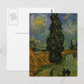 Carte Postale Route de campagne en Provence - Van Gogh (Devant / Derrière)