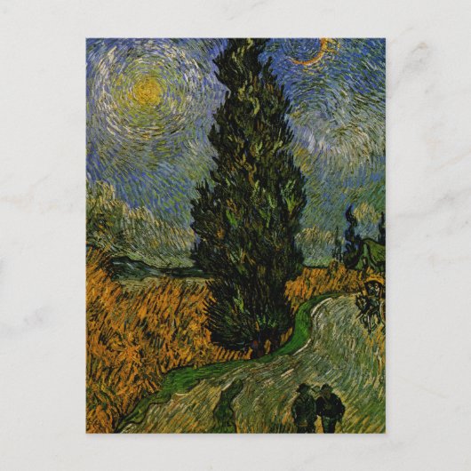 Carte Postale Route de campagne en Provence - Van Gogh (Devant)