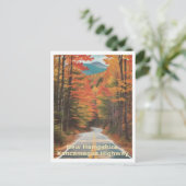 Carte Postale Route de Kancamagus en automne Art graphique (Debout devant)