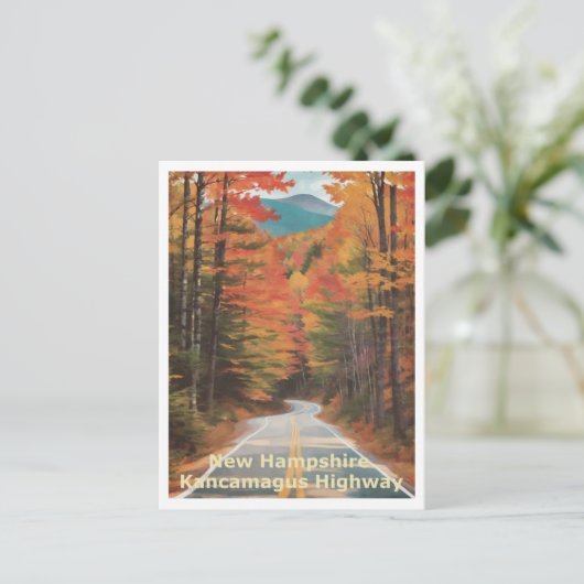 Carte Postale Route de Kancamagus en automne Art graphique (Debout devant)