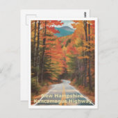 Carte Postale Route de Kancamagus en automne Art graphique (Devant / Derrière)