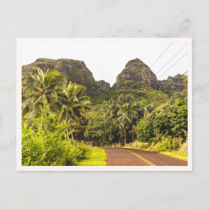 Carte Postale Route de la jungle tropicale des montagnes de Kaua