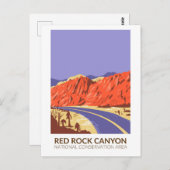 Carte Postale Route de l'aire nationale de conservation du canyo (Devant / Derrière)