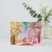 Carte Postale Route de neige Vermont 1 (Debout devant)