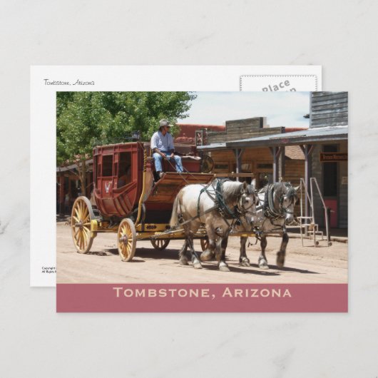 Carte postale : Route de stagecoach #2 (Devant / Derrière)