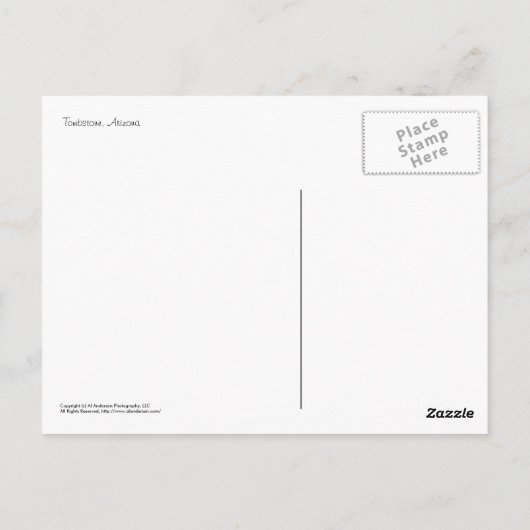 Carte postale : Route de stagecoach #2 (Dos)