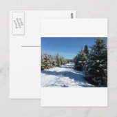 Carte Postale Route d'hiver (Devant / Derrière)