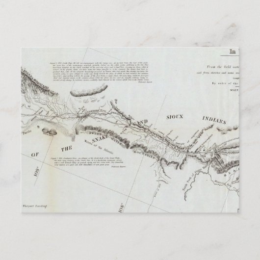 Carte Postale Route du Missouri à l'Oregon 2 (Devant)