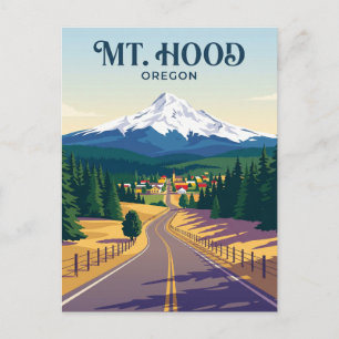 Carte Postale Route du Mont Hood USA