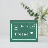 Carte Postale Route d'un état à un autre du sud de Fresno 99 la (Debout devant)