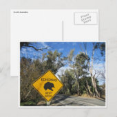 Carte Postale route echidnas (Devant / Derrière)