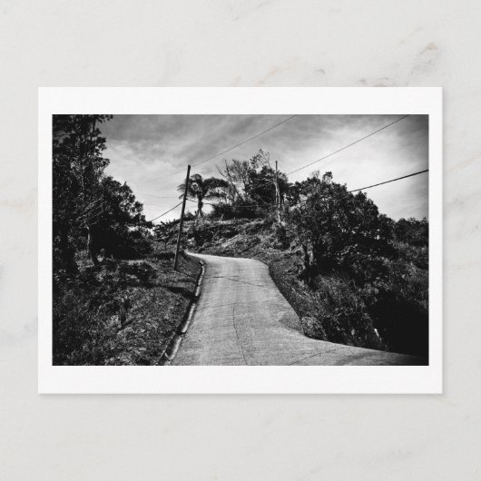 Carte Postale route en hauteur (Devant)