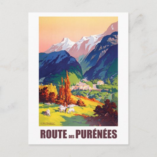 Carte Postale Route en Pyrénées, France (Devant)
