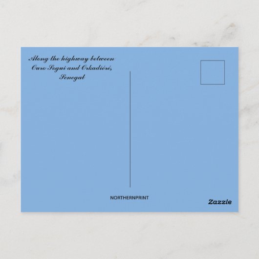 Carte Postale Route entre Ouro Sogui et Orkadiéré Sénégal (Dos)