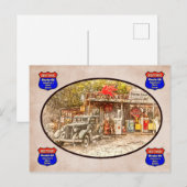 Carte Postale Route historique 66 (Devant / Derrière)