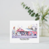 Carte Postale Route historique 66 Arizona General Store Aquarell (Debout devant)