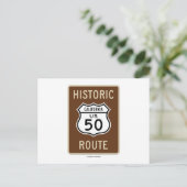 Carte Postale Route historique US Highway 50 (Californie) (Debout devant)