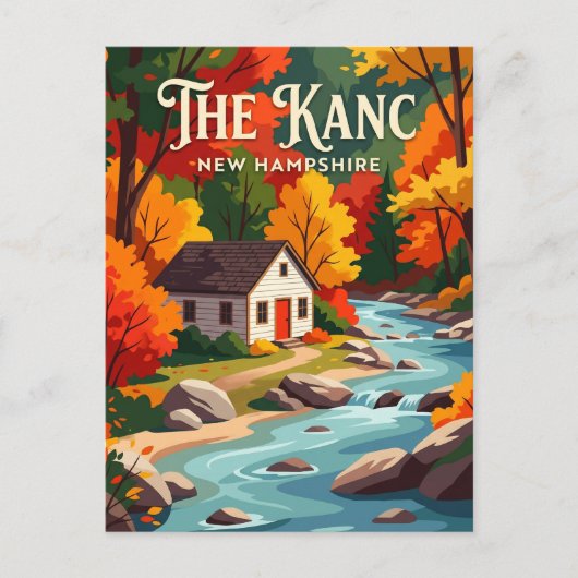Carte Postale Route Kancamagus USA (Devant)