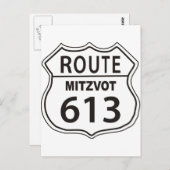 Carte Postale Route Mitzvot 613 (Devant / Derrière)