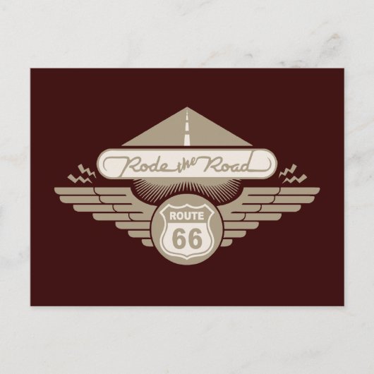 Carte Postale Route -or (Devant)