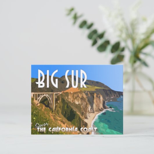 Carte Postale Route Pacifique Big Sur Californie (Debout devant)
