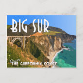 Carte Postale Route Pacifique Big Sur Californie (Devant)