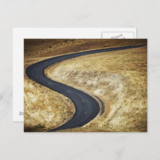 Carte Postale Route pavée en pente (Devant / Derrière)