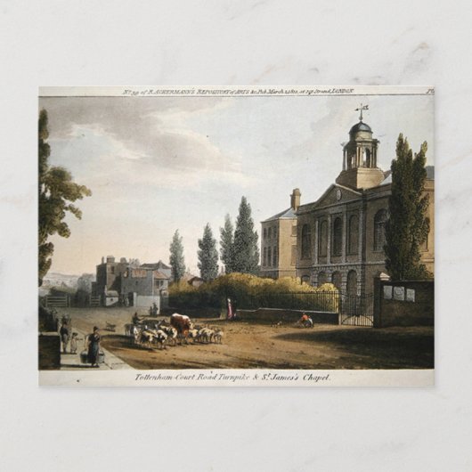 Carte Postale Route Tottenham Court Turnpike (Devant)