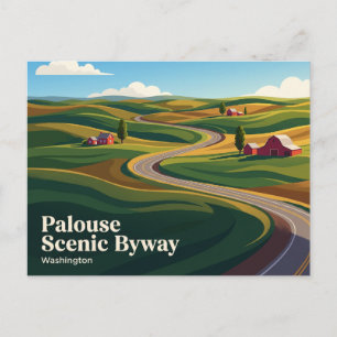 Carte Postale Route touristique Palouse USA