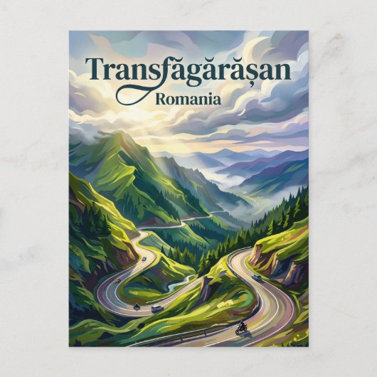 Carte Postale Route Transfăgărășan Roumanie (Devant)