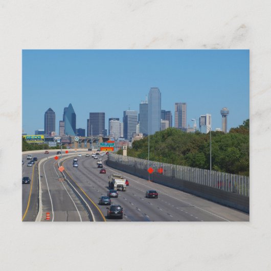 Carte Postale Route vers Dallas (Devant)