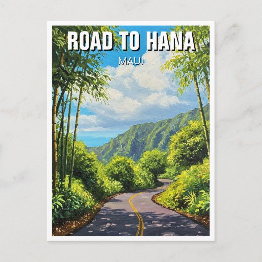 Carte Postale Route vers Hana Maui Hawaii Travel (Devant)