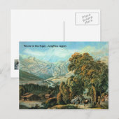 Carte Postale Route vers l'Eiger, région de Jungfrau (Devant / Derrière)