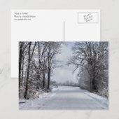 Carte Postale Route vers l'hiver (Devant / Derrière)