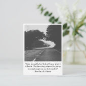 Carte postale Route vers nulle part (Debout devant)