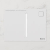 Carte postale Route vers nulle part (Dos)