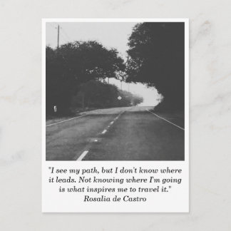 Carte postale Route vers nulle part