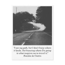 Carte postale Route vers nulle part