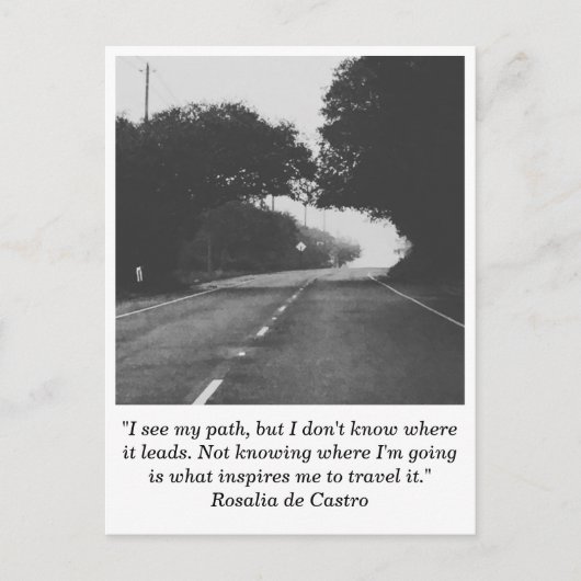 Carte postale Route vers nulle part (Devant)