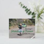 Carte Postale Route vers Strasbourg France (Debout devant)