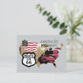 Carte Postale Route vintage US 66 (Debout devant)