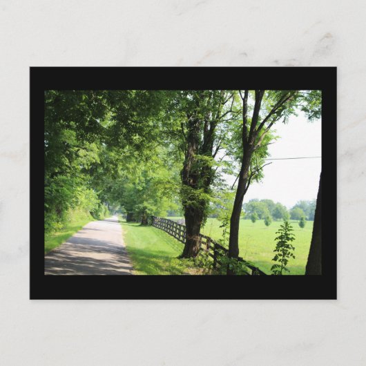 Carte postale routière du Kentucky (Devant)