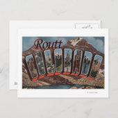 Carte Postale Routt, ColoradoGrandes lettres ScènesRoutt, CO (Devant / Derrière)